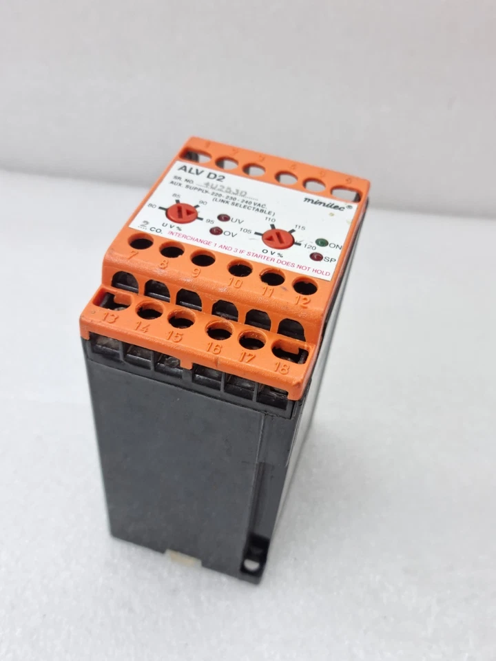 MINILEC ALV D2 PHASE FAILURE RELAY 220-230-240VAC